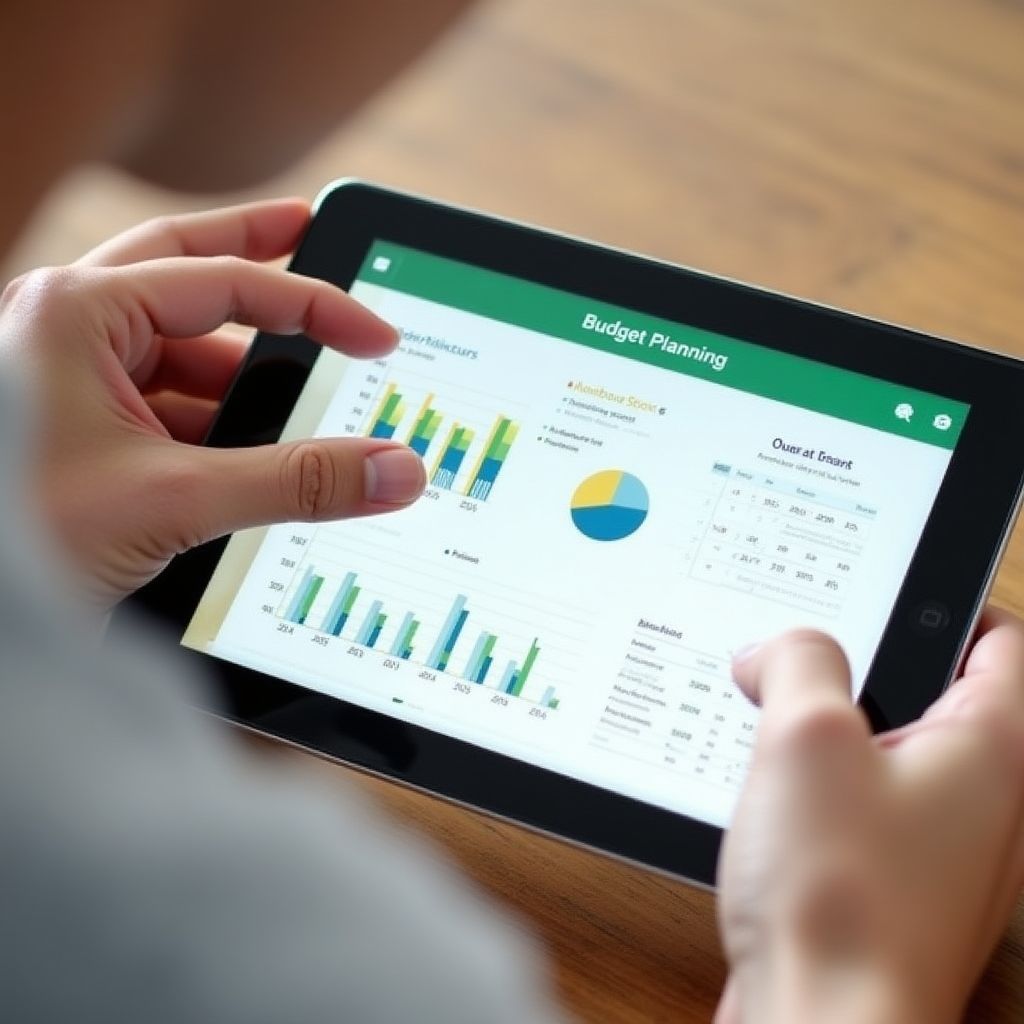 Budget planning process with digital tools